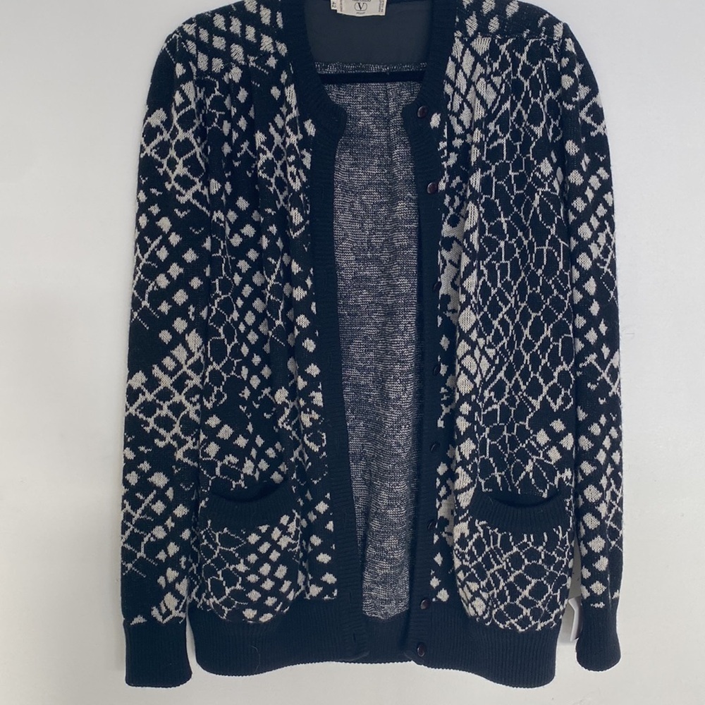 Valentino Miss V Wool and Angora Cardigan, Sz IT 42 (US M) - Picture 5 of 7